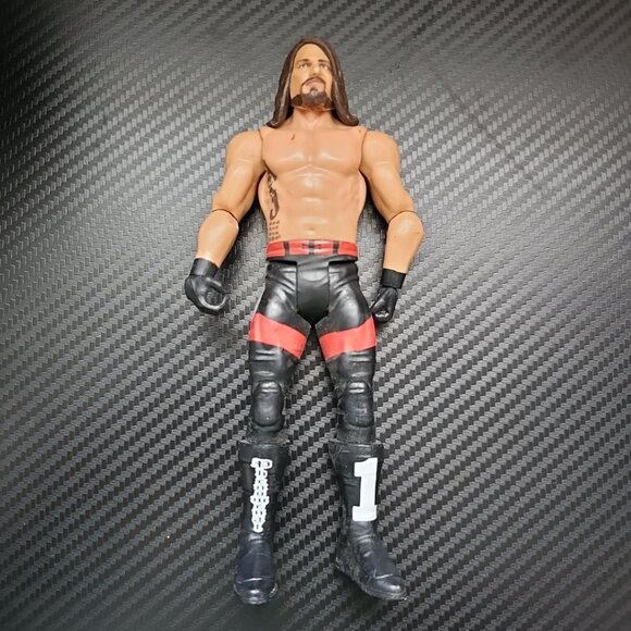 WWE AJ Styles 2017 Mattel Wrestling Action Figure W/ Black Gloves 7" Tall - Picture 1 of 9